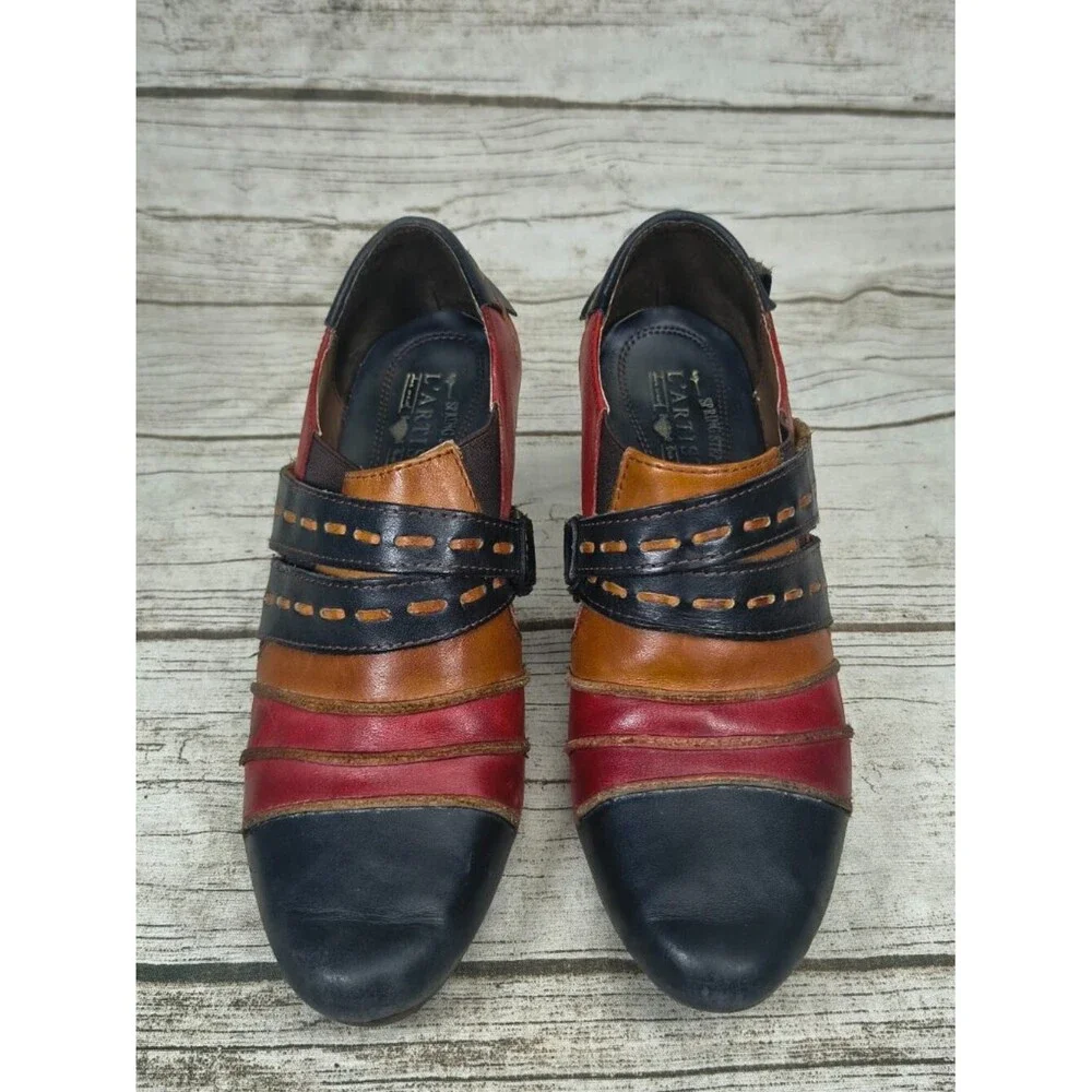 L'Artiste Spring Step Colorful Pumps Boho Chic Wonderous Size 40
